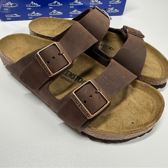 NIB • Birkenstock Arizona Oiled Leather Size: 38 L7/M5 - Picture 5 of 8